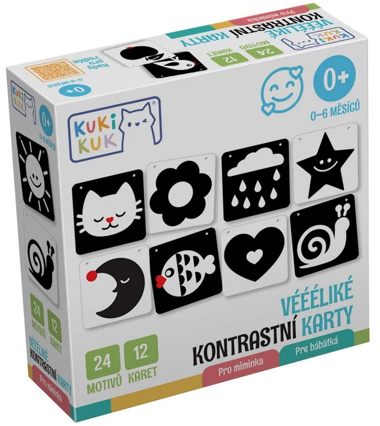 KUKIKUK Véééliké kontrastní karty