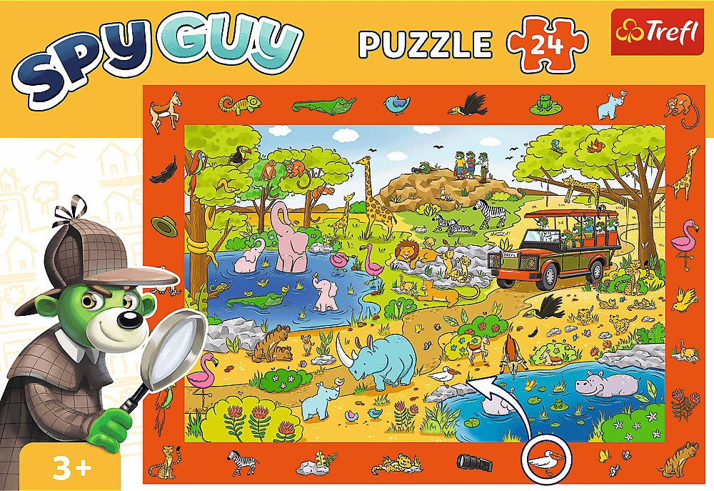 TREFL Puzzle I spy - Safari (24 dílků)
