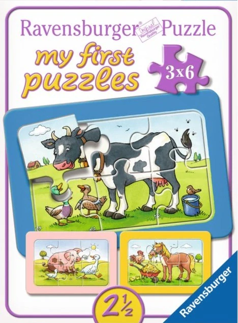 RAVENSBURGER Moje první puzzle - Domácí zvířata