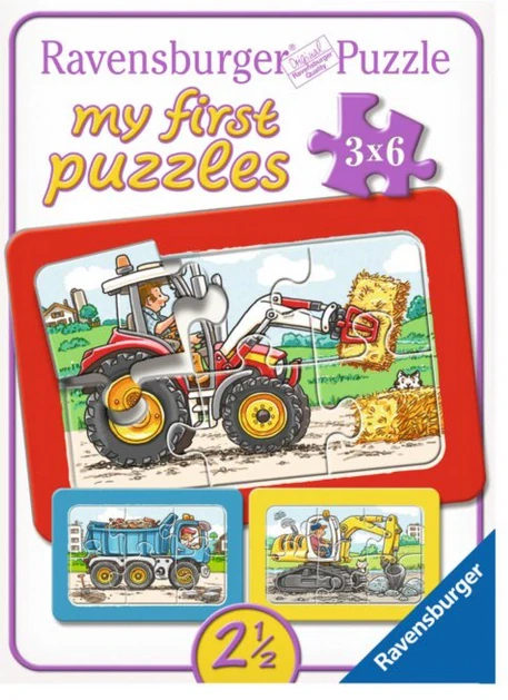 RAVENSBURGER Moje první puzzle - Stavební stroje
