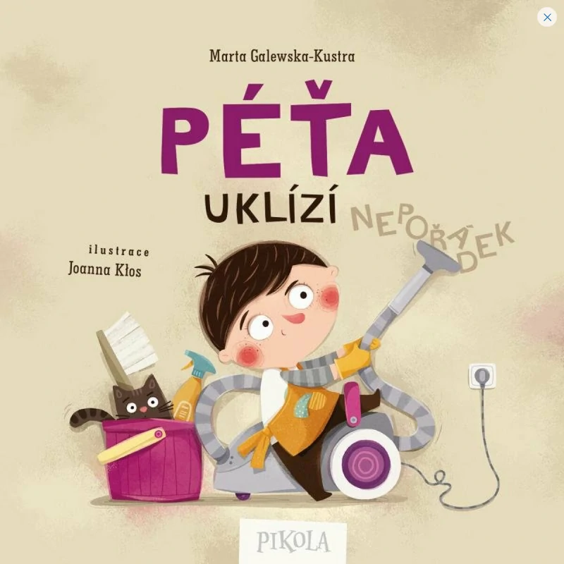 Péťa uklízí nepořádek