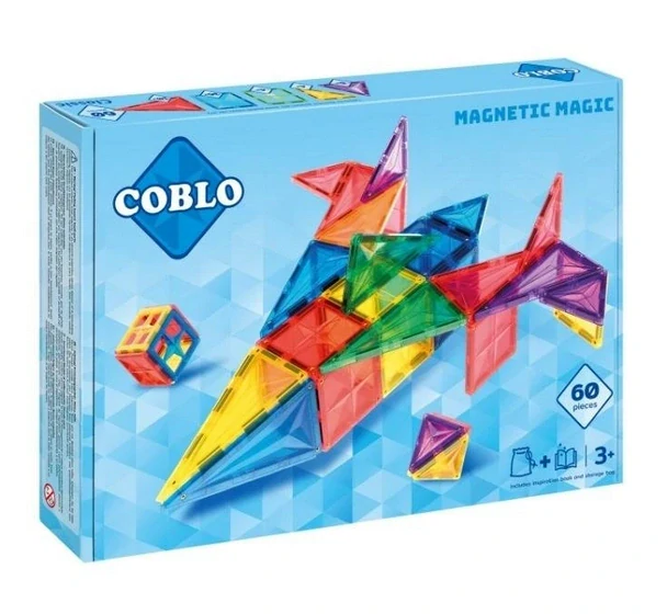 COBLO Magnetická stavebnice Classic (60 dílů)