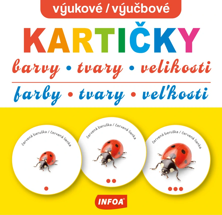 Výukové kartičky - Barvy, tvary, velikost