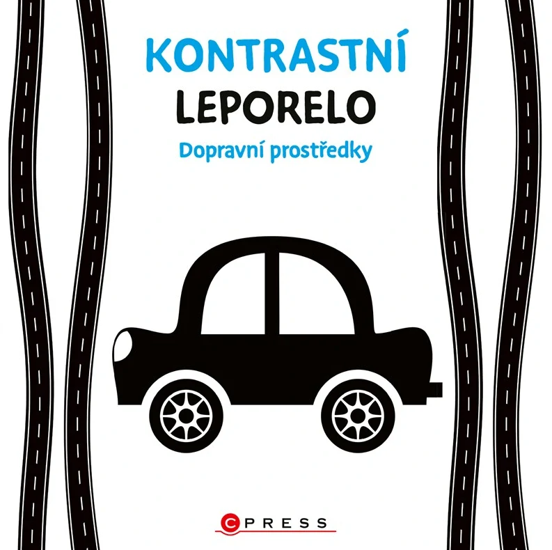 Kontrastní leporelo - Dopravní prostředky