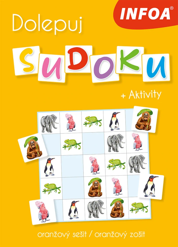 Dolepuj sudoku + aktivity (oranžový sešit)