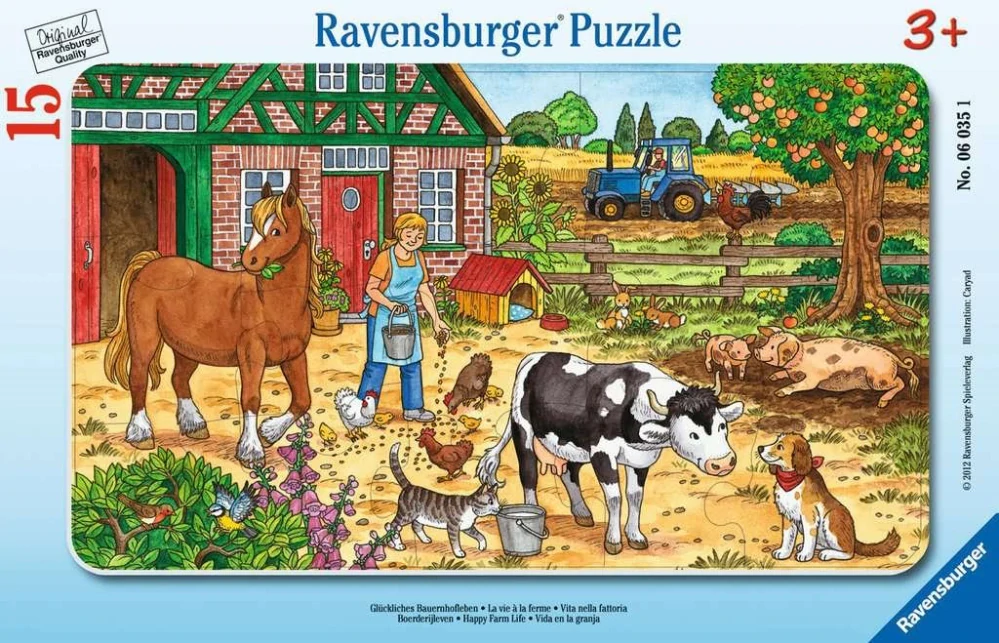 RAVENSBURGER Puzzle - Život na statku 15 dílků
