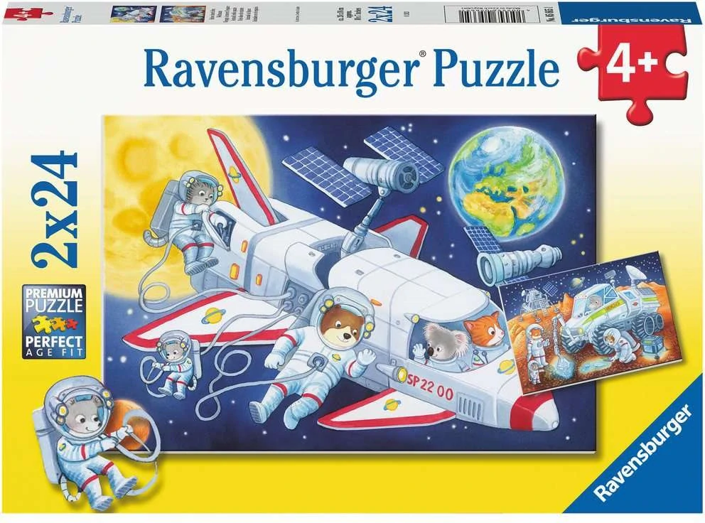 RAVENSBURGER Puzzle - Cesta vesmírem 2x24 dílků
