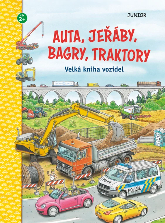 JUNIOR Auta, jeřáby, bagry, traktory