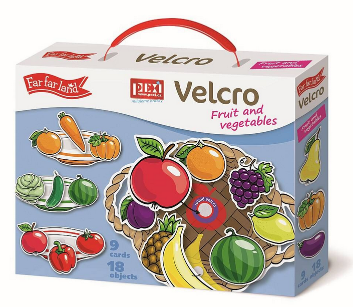PEXI VELCRO Skládačky - Ovoce a zelenina