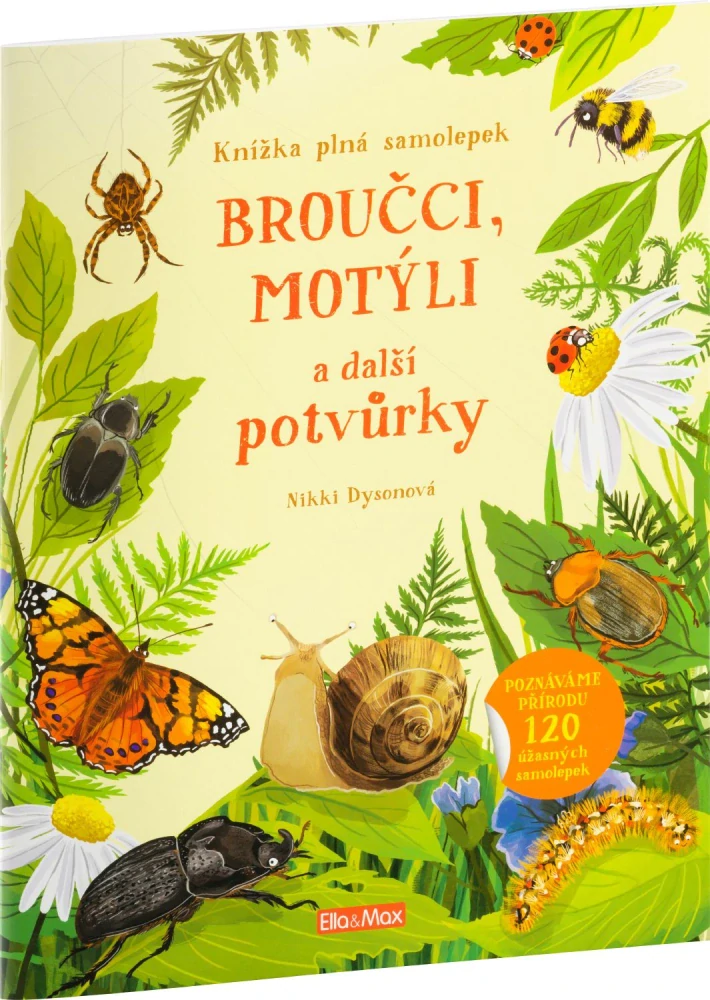 Samolepková knížka - Broučci, motýli a další potvůrky