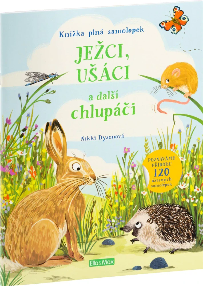 Samolepková knížka - Ježci, ušáci a další chlupáči