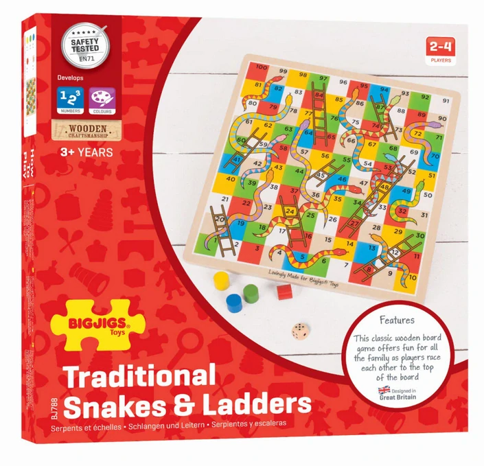 BIGJIGS TOYS Hadi a žebříky