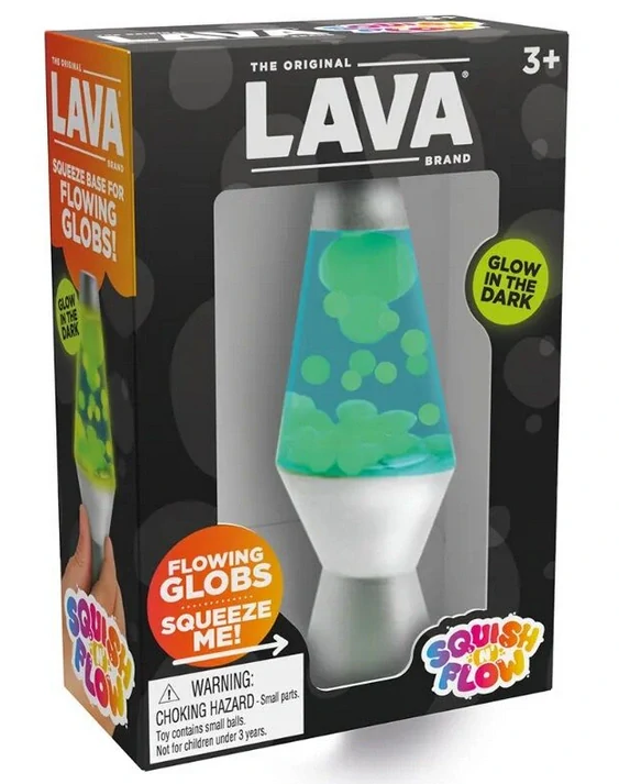 Mačkací lávová lampička (1 ks) mix barev