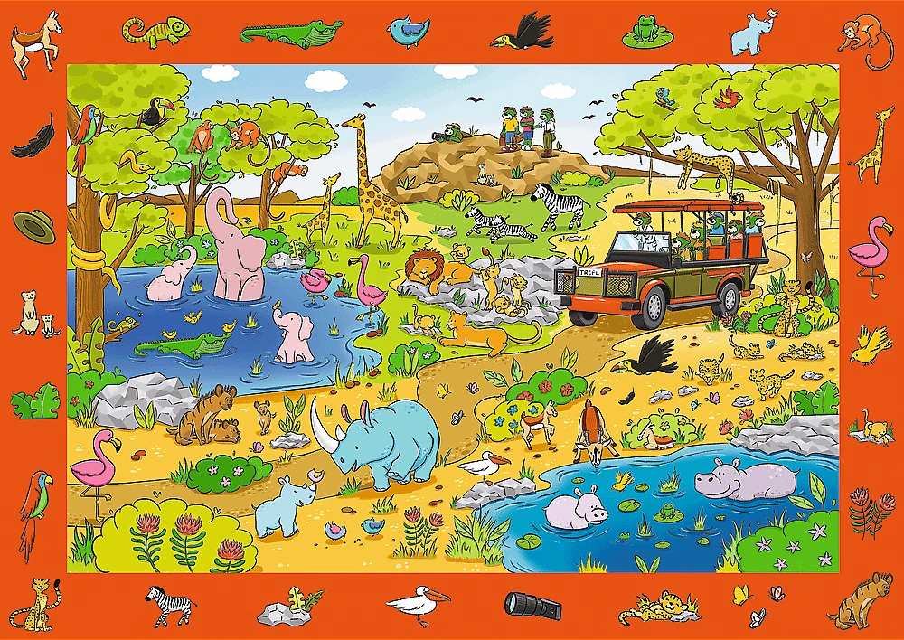 TREFL Puzzle I spy - Safari (24 dílků)
