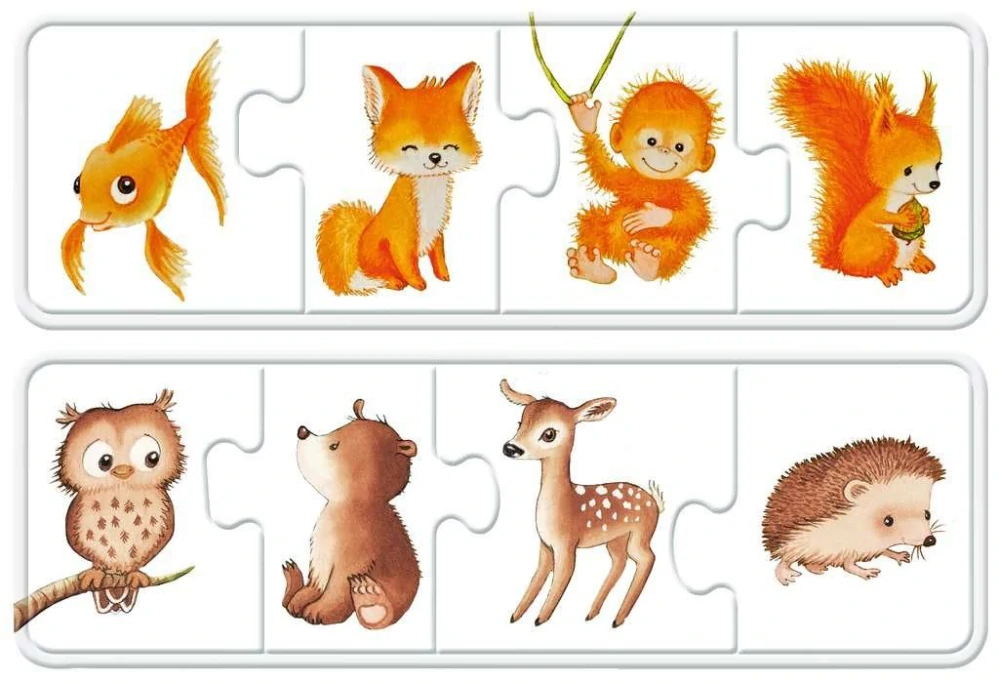 RAVENSBURGER Moje první puzzle - Barevná zvířata 