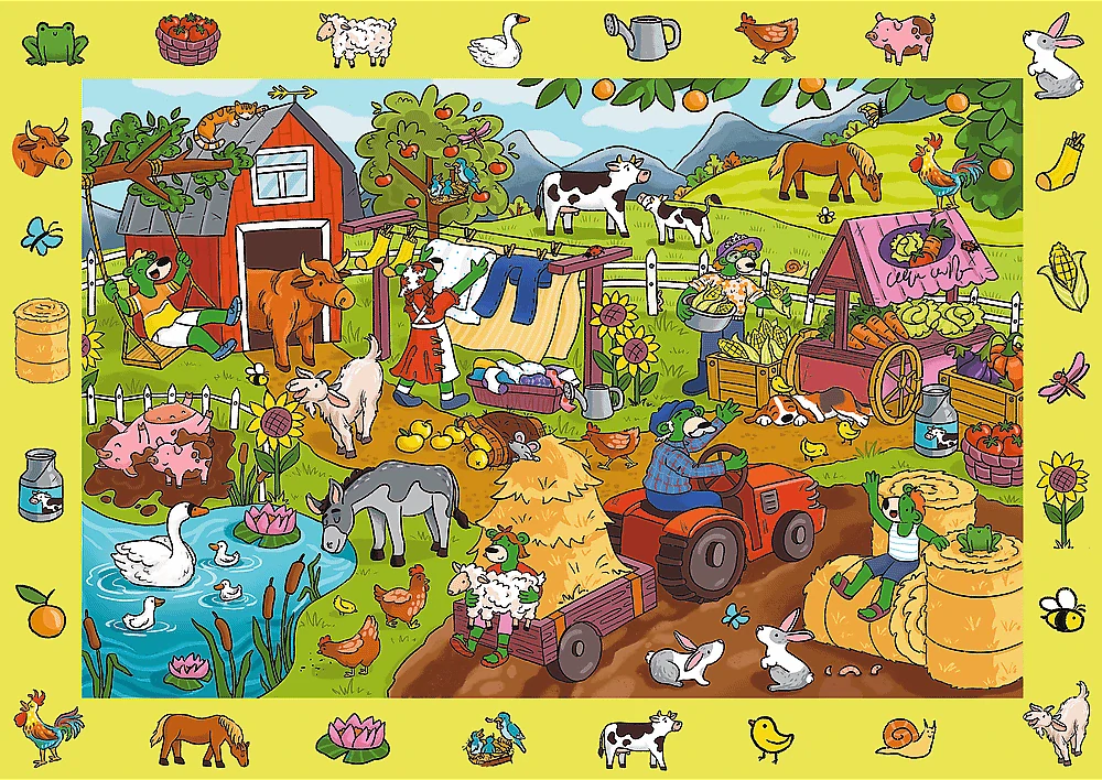 TREFL Puzzle I spy - Farma (24 dílků)