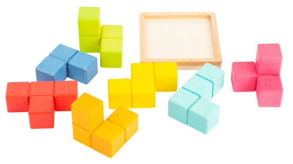 SMALL FOOT Dřevěný 3D hlavolam