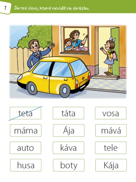 Procvičuj čtení (1. a 2. třída)