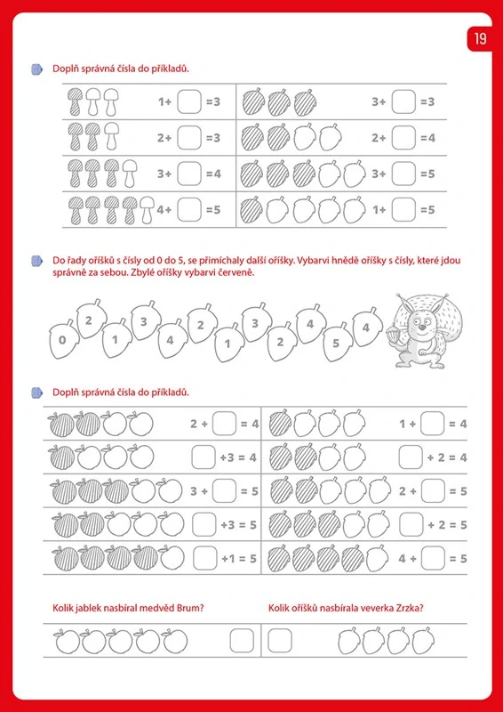 Pracovní sešit pro prvňáky - matematika