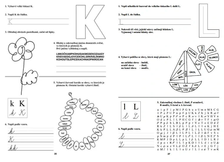 Barevná čeština pro prvňáčky