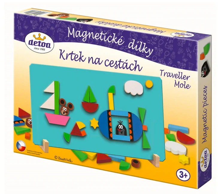 DETOA Magnetické puzzle - Krtek na cestách