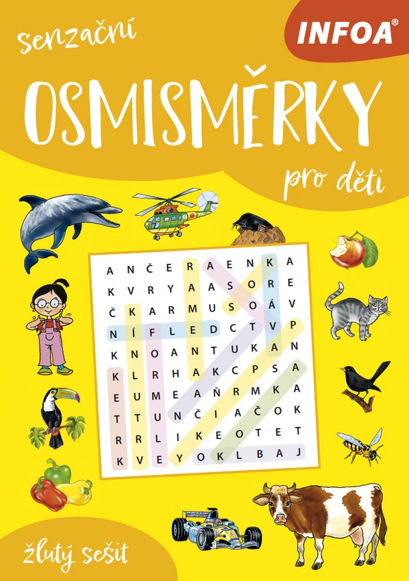 Senzační osmisměrky pro děti - žlutý sešit