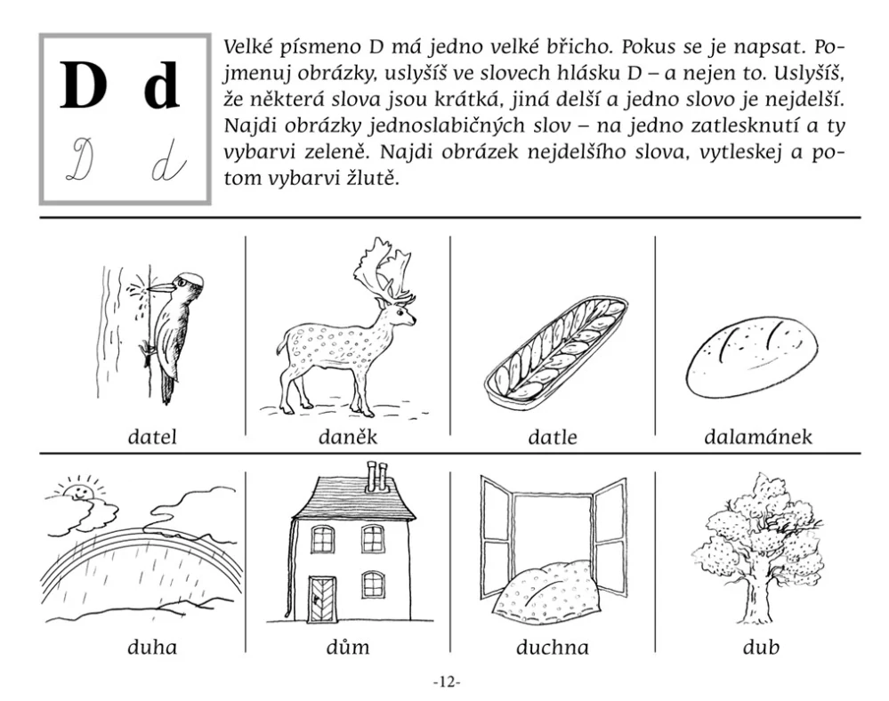 Slova a obrázky pro rozvoj dětské řeči