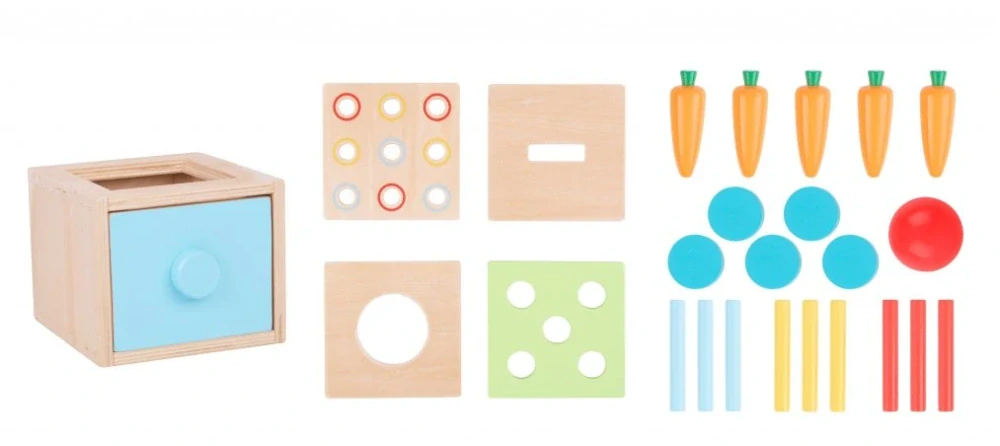Montessori box vkládačka 4v1