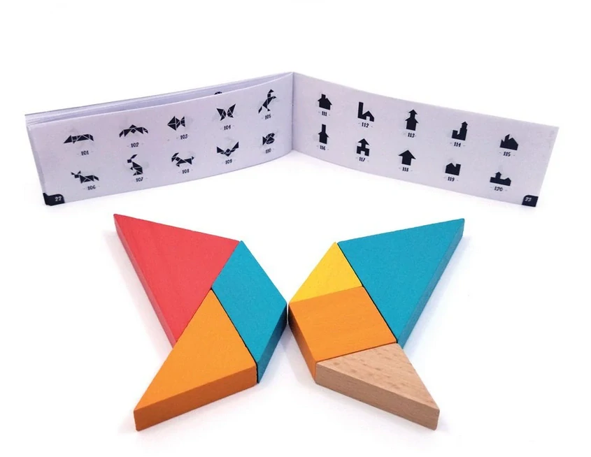 SVOORA Dřevěný tangram