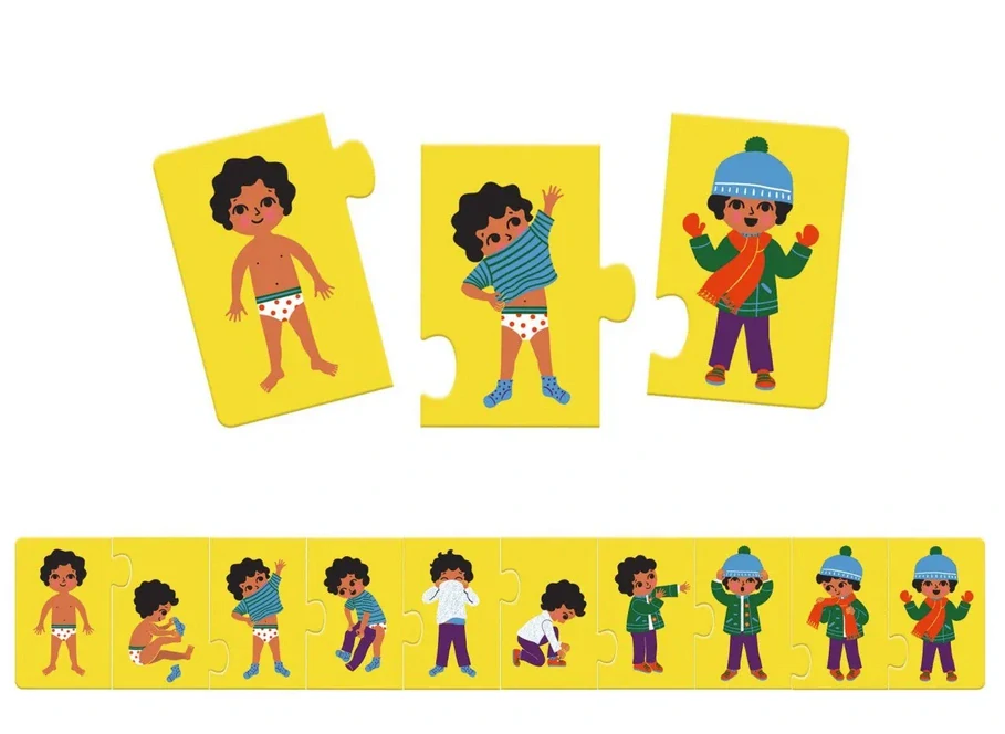 DJECO Puzzle - Učím se oblékat