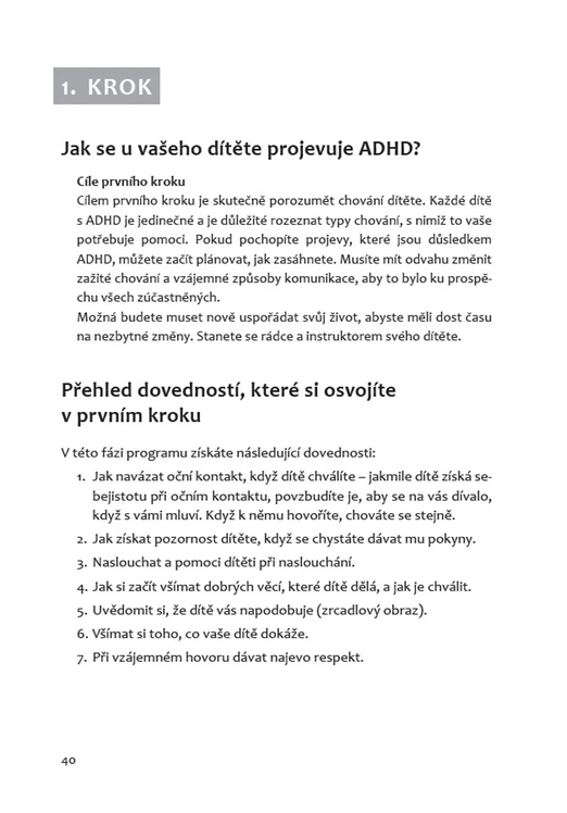 Šest kroků ke zvládnutí ADHD
