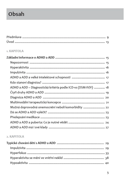 ADHD a ADD v dospívání