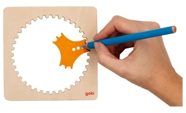 GOKI Dřevěný spirograf