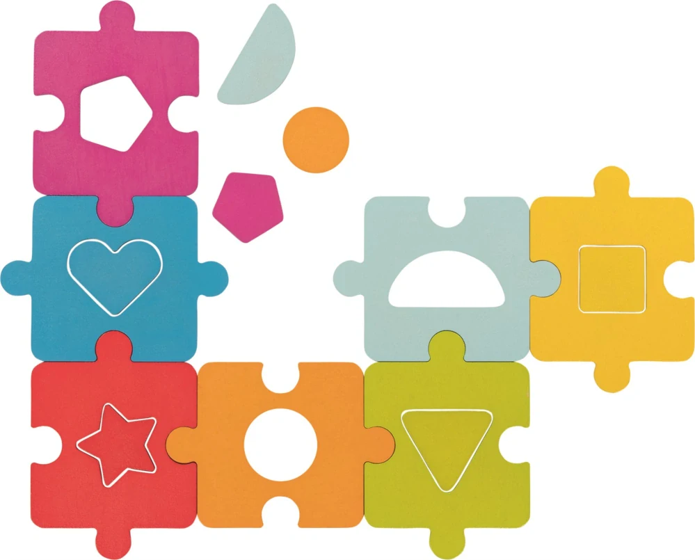GOKI Vkládačka a puzzle - Tvary