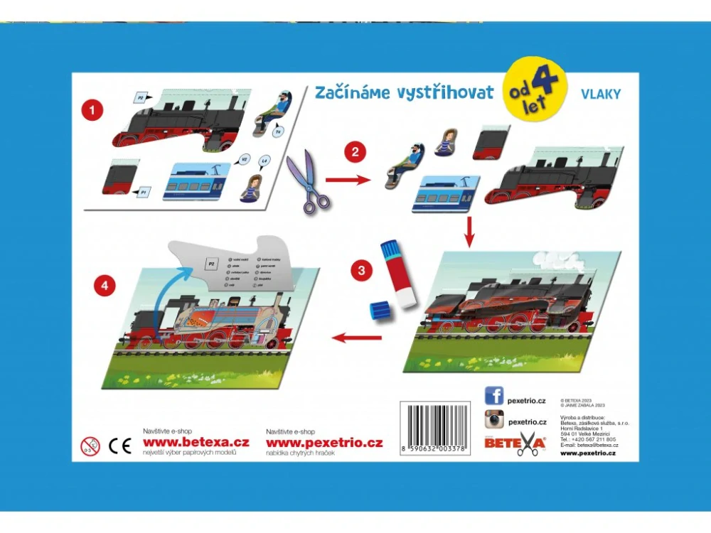 Začínáme vystřihovat - Vlaky