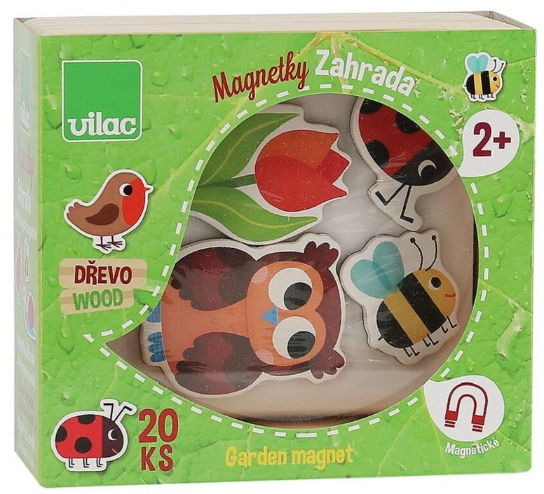 VILAC Dřevěné magnetky - Zahrada