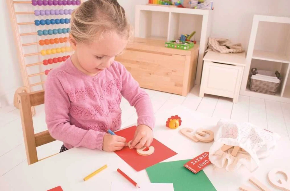 Dřevěná abeceda velká písmena