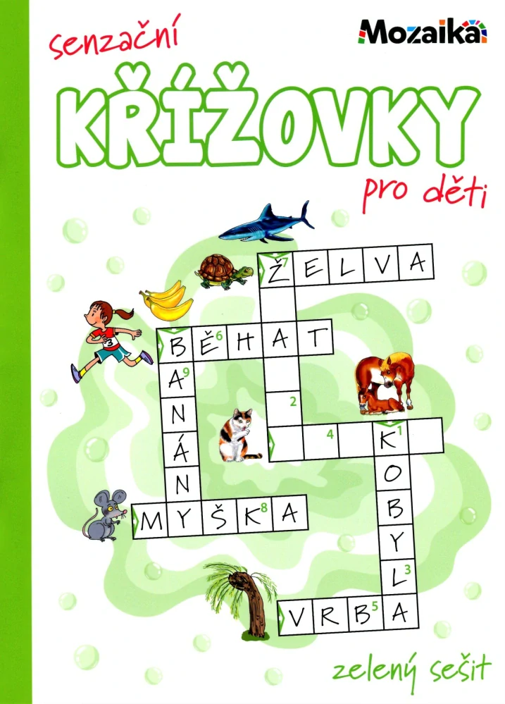 Senzační křížovky pro děti - zelený sešit