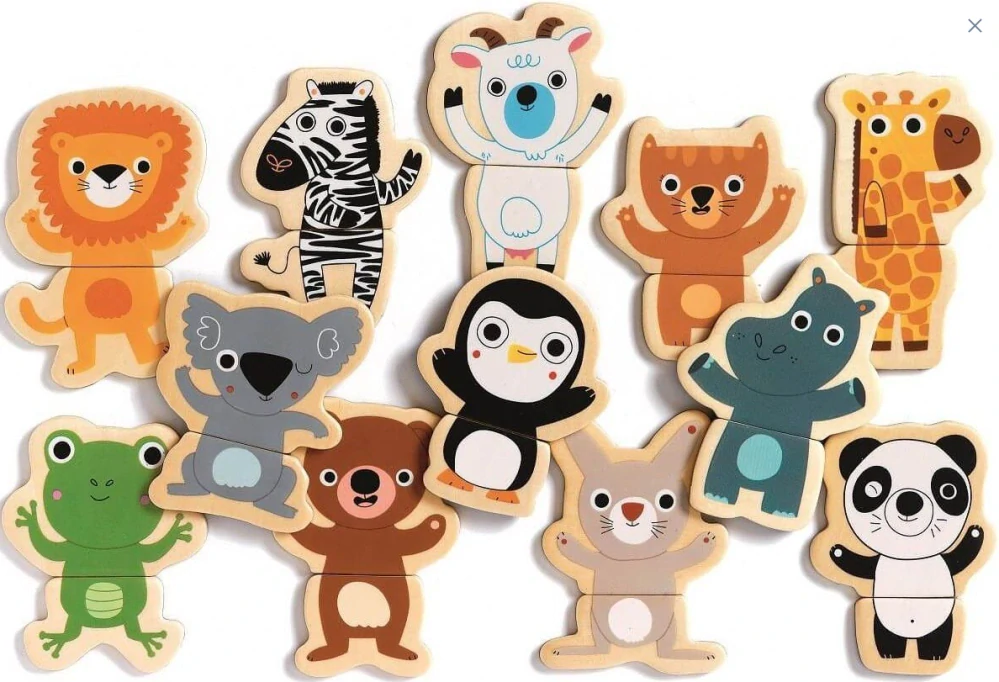 DJECO Magnetické puzzle  - Zvířata