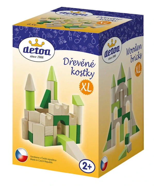 DETOA Dřevěné kostky XL (45 ks)