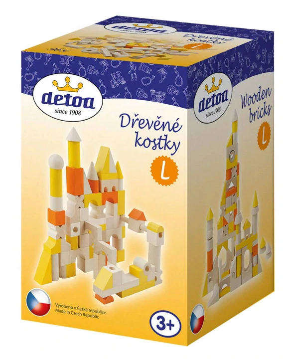 DETOA Dřevěné kostky L (96 ks)