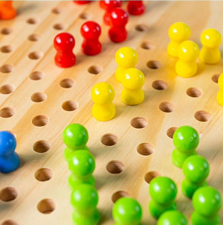 BIGJIGS TOYS Dřevěná halma
