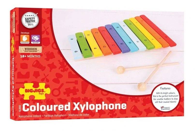 BIGJIGS TOYS Dřevěný xylofon