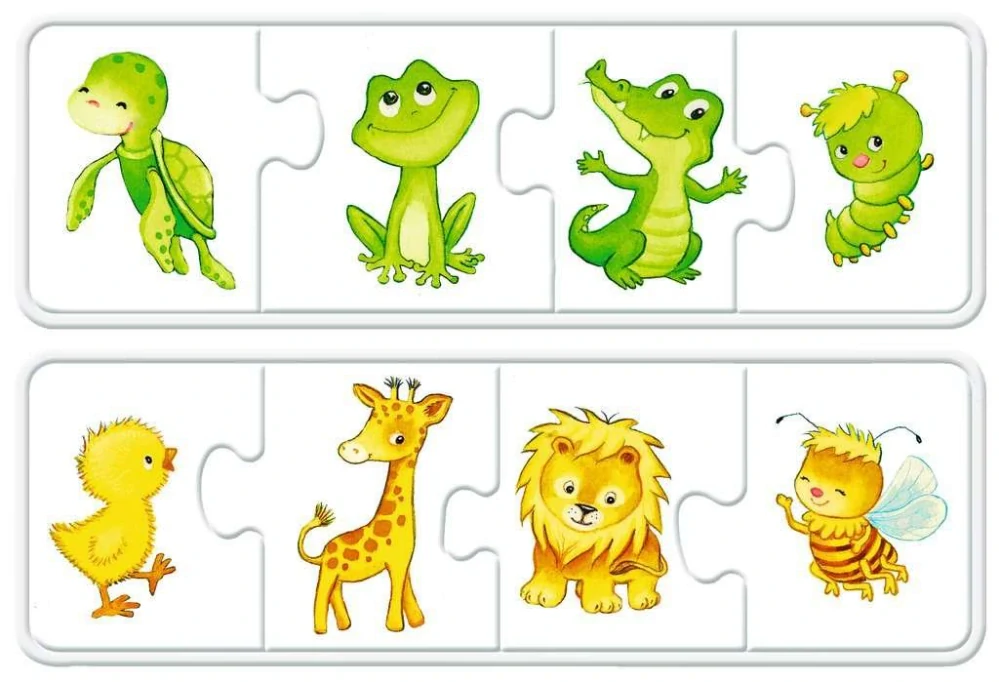 RAVENSBURGER Moje první puzzle - Barevná zvířata 
