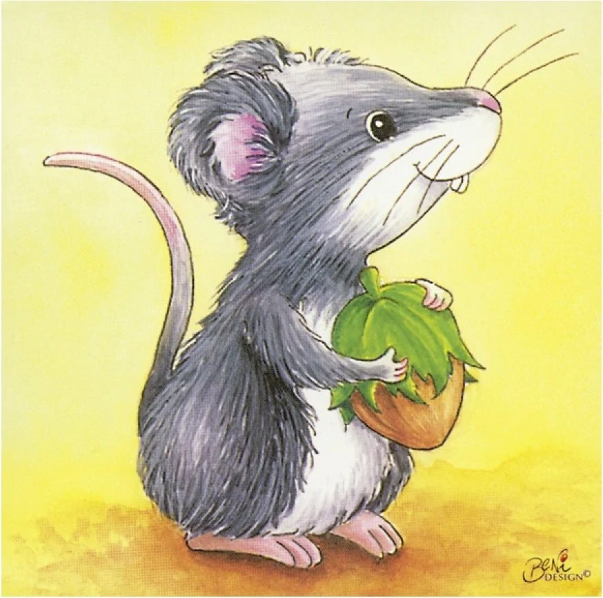 Dřevěné kostky - Mláďátka (4 kostky)