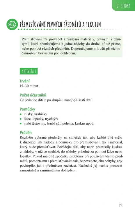 Aktivity pro rozvoj jemné motoriky