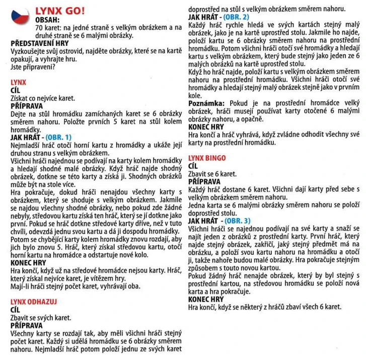 EDUCA Hra - Lynx - Go! 6v1