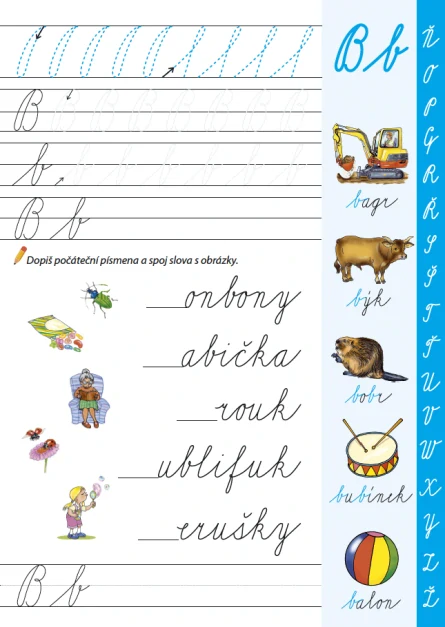 Písanka - Psací písmena a číslice