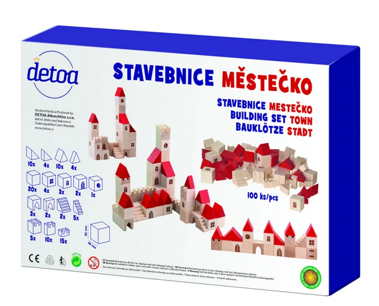 DETOA Dřevěná stavebnice - Městečko