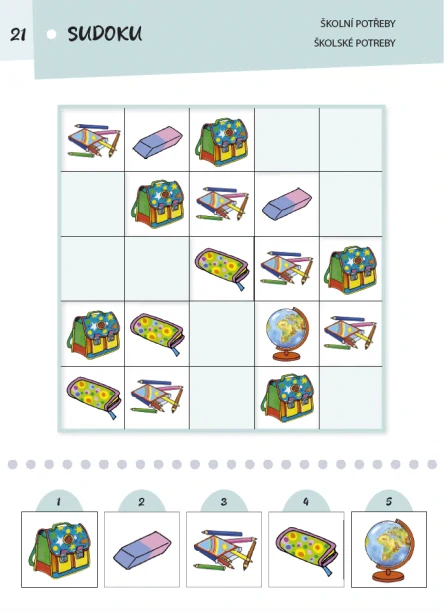 Dolepuj sudoku + aktivity (oranžový sešit)